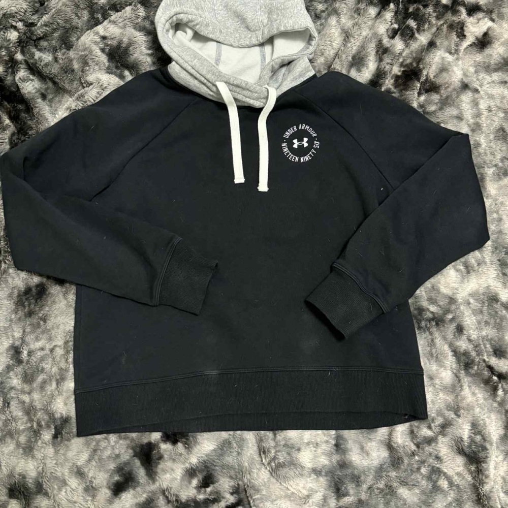 Under Armour Men's Black and Gray Hoodie